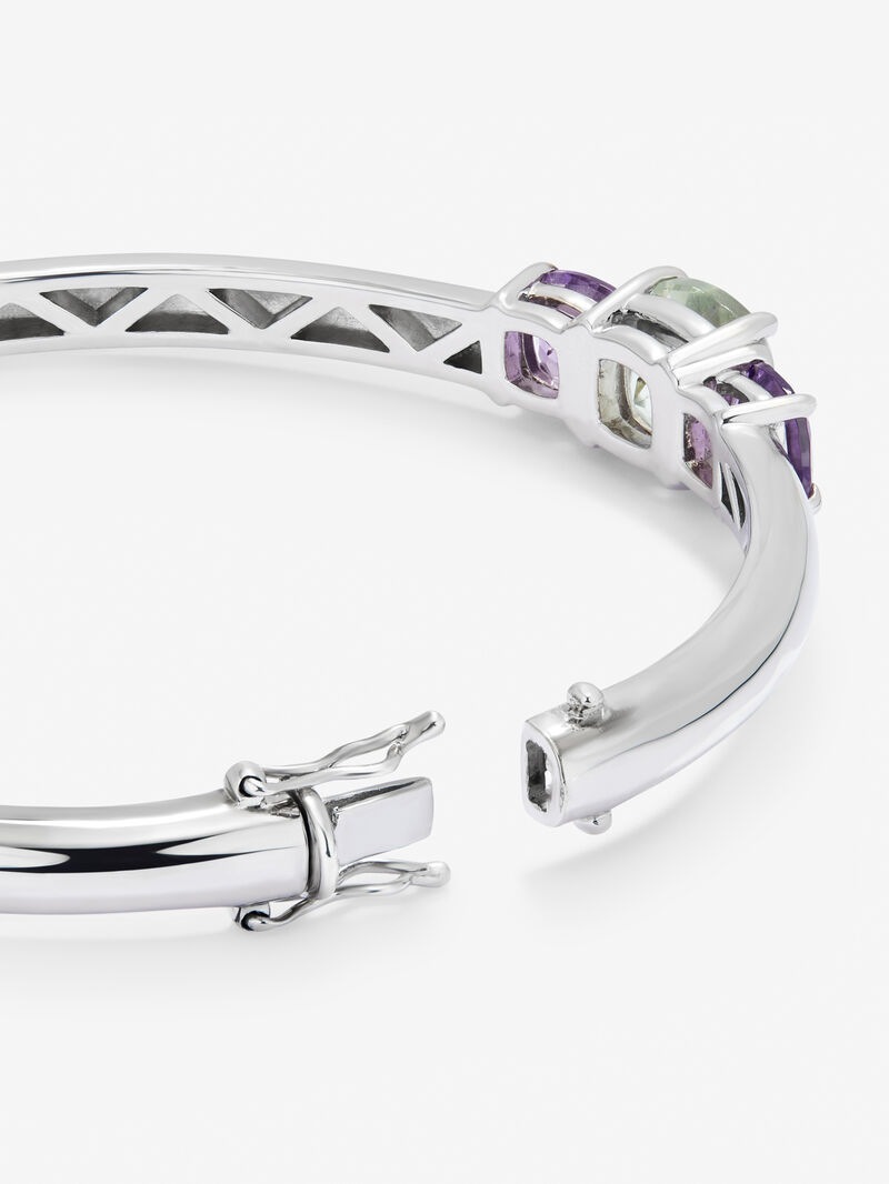 Utopian silver bracelet with amethyst. image number 4