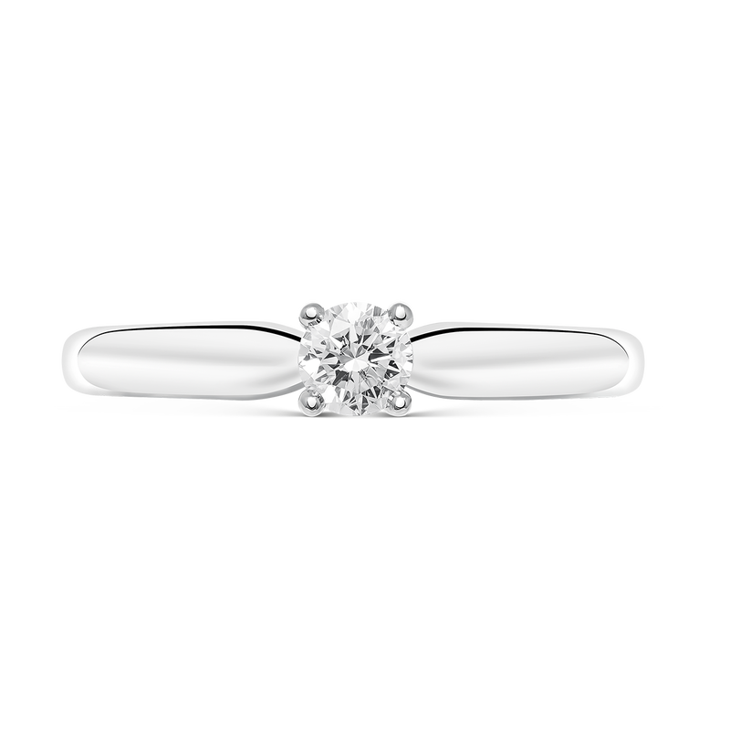 Anillo de Compromiso de Oro blanco con diamante, SL17004-IGD020/FVVS1_V