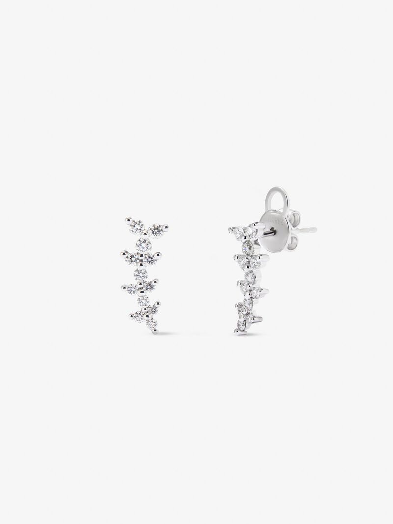 18K White Gold Peoplery People with white diamonds in 0.45 cts image number 0