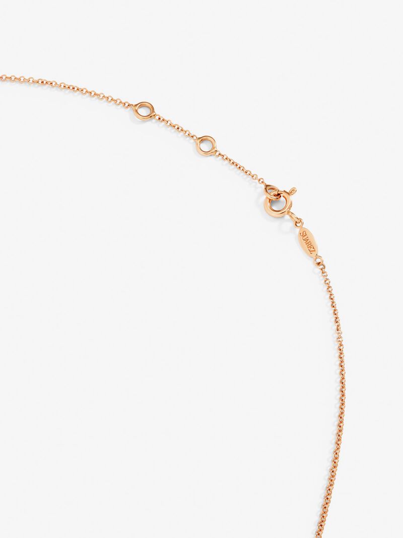 18K rose gold necklace image number 4