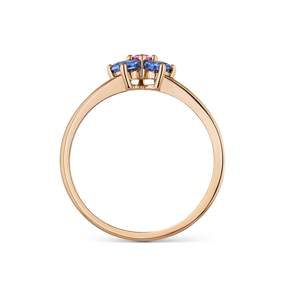 Frida ring 0,37 carats multicolor sapphires, SO21102-ORZRZ_V