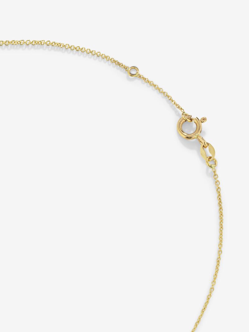 18K yellow gold pendant necklace with topaz image number 4