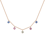 Frida pendant 0,82 carats multicolor sapphires, PT21040-ORZMULT_V