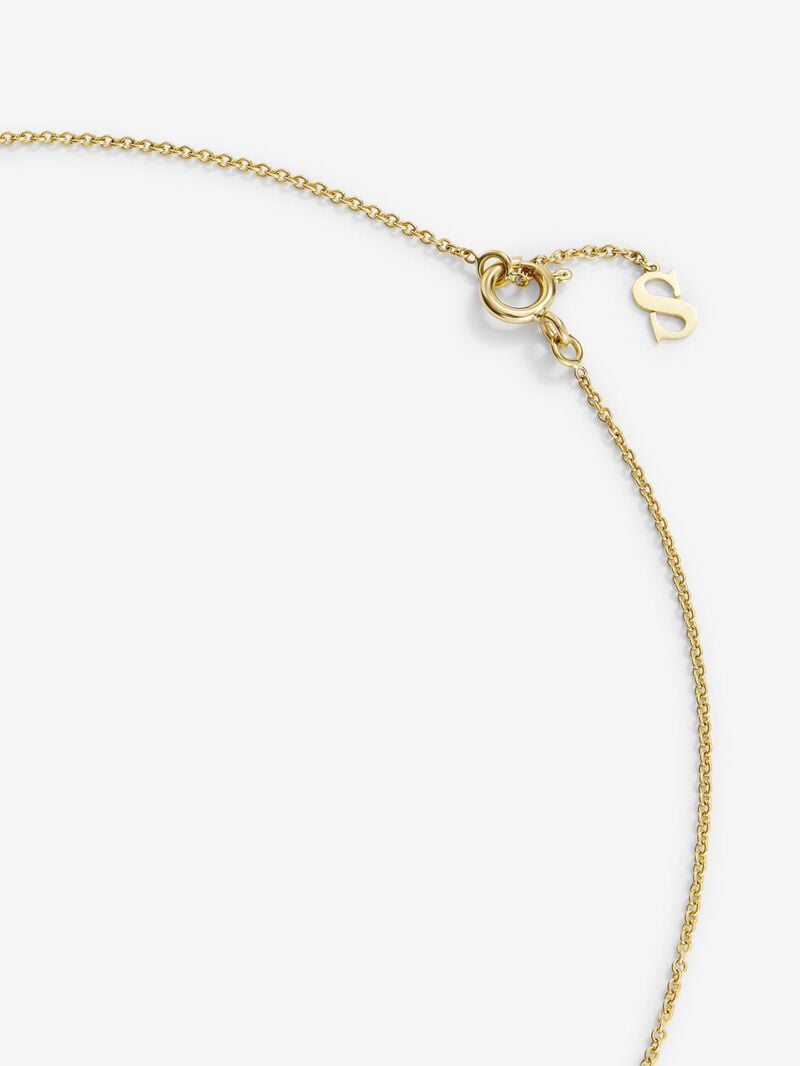 18K yellow gold pendant with 24 brilliant-cut diamonds with a total of 0.2 cts image number 4