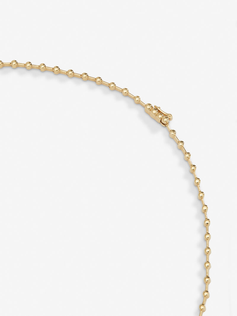 18K Yellow Gold Riviere Choker Necklace with Diamonds image number 1