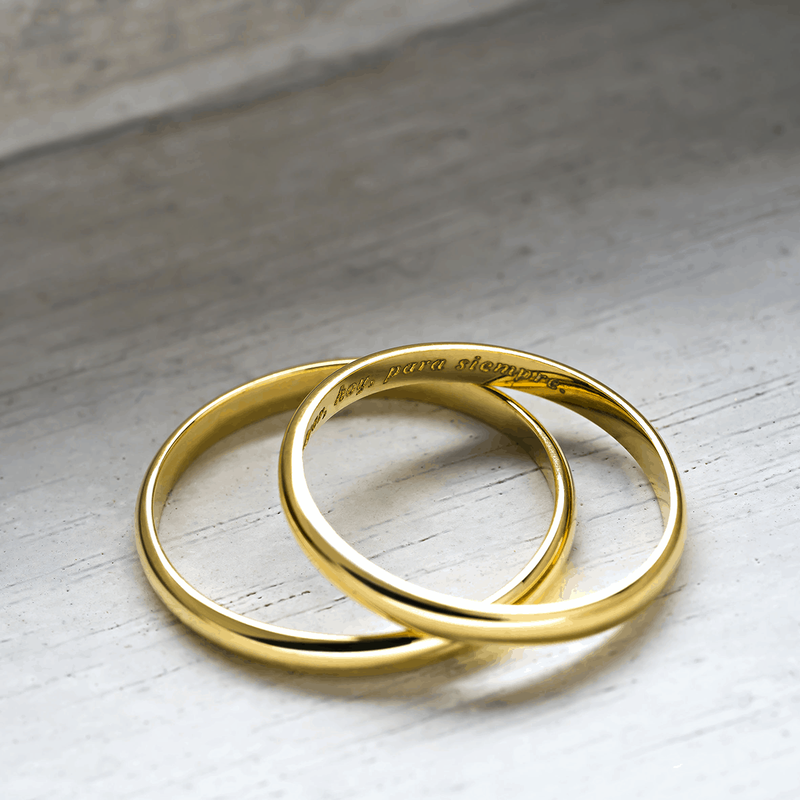 Alianza de boda oro amarillo, AL8018_OA_V