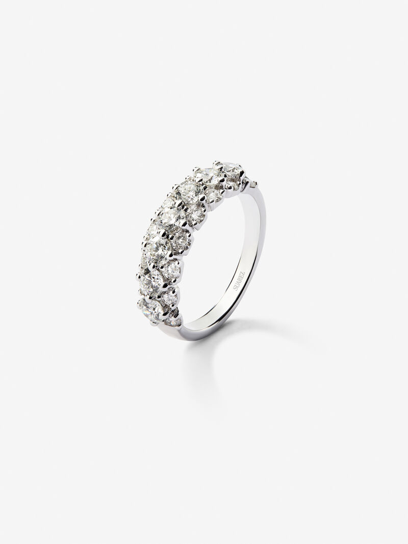18kt white gold ring with diamond image number 0
