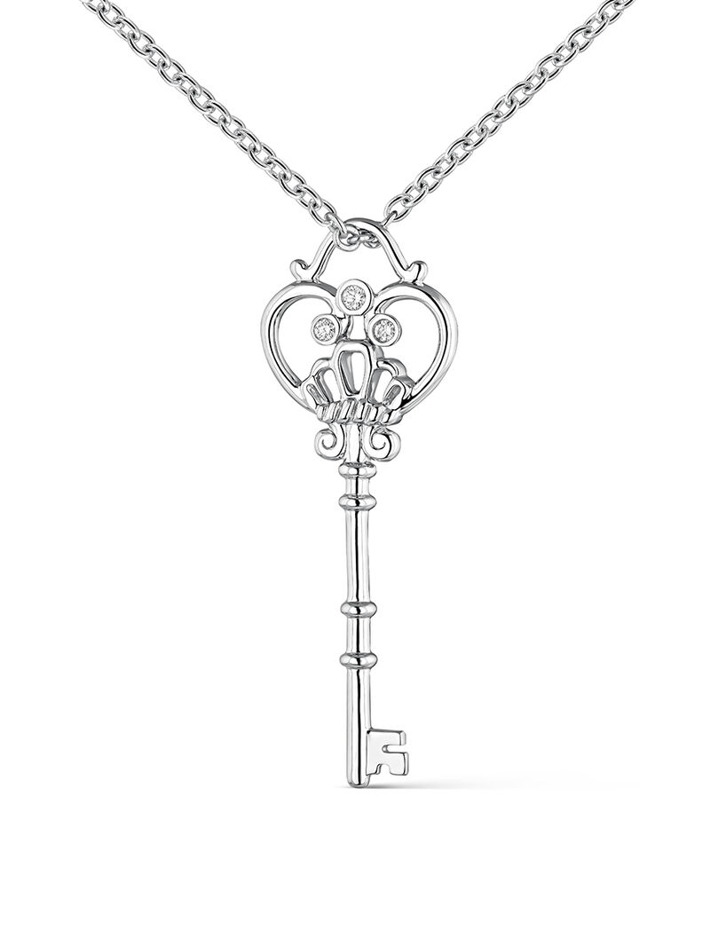 Colgante plata con diamantes 0,05ct  image number 1