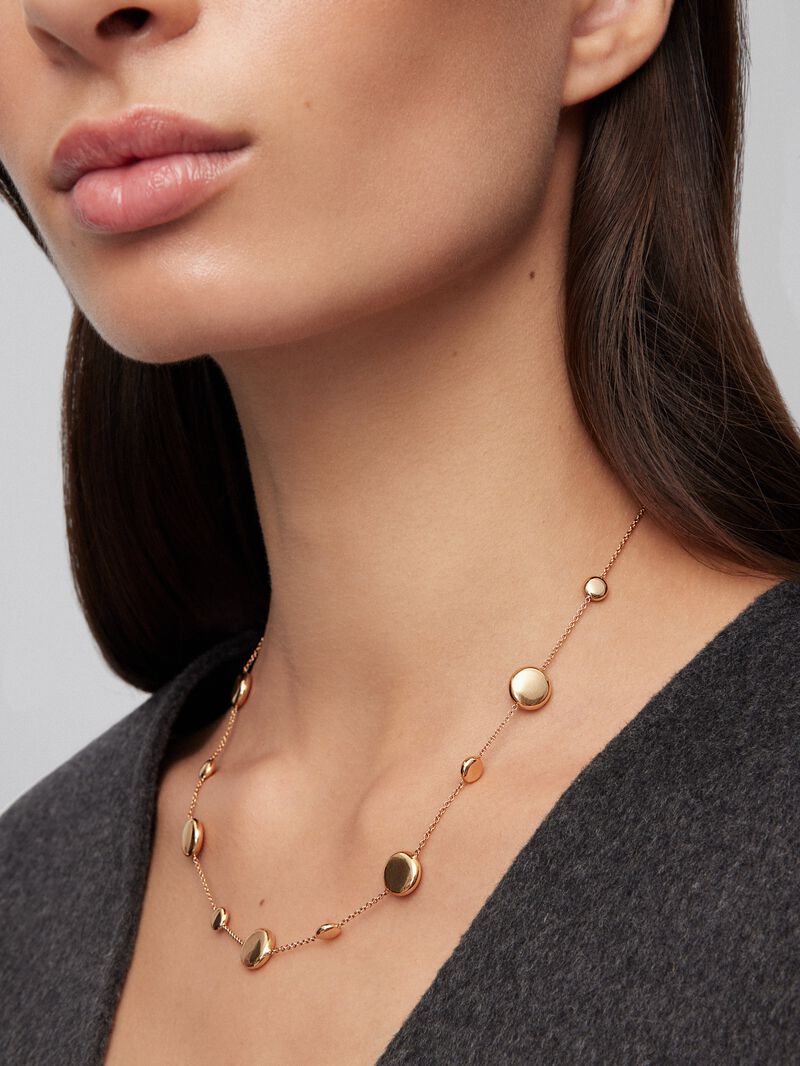 18K rose gold necklace image number 3