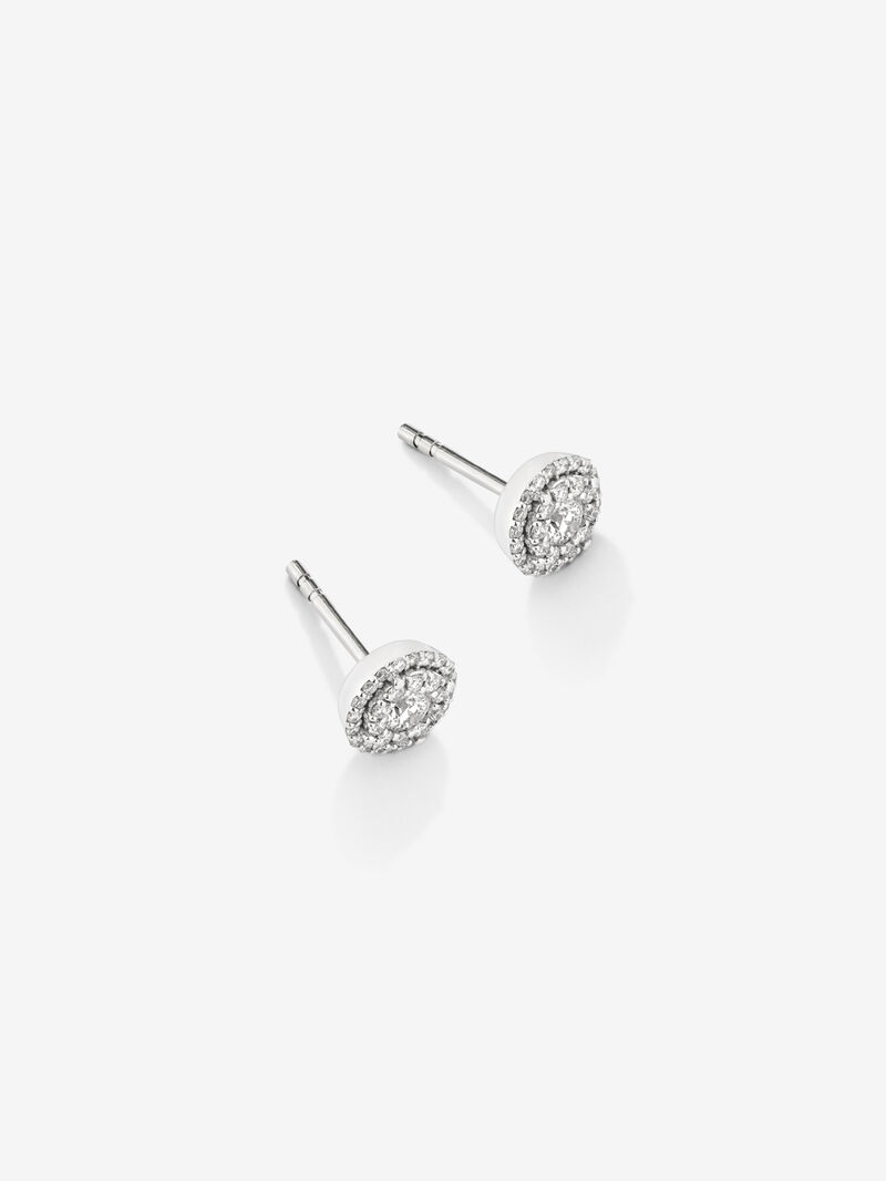 Grace White Gold Earrings with Diamond image number 2