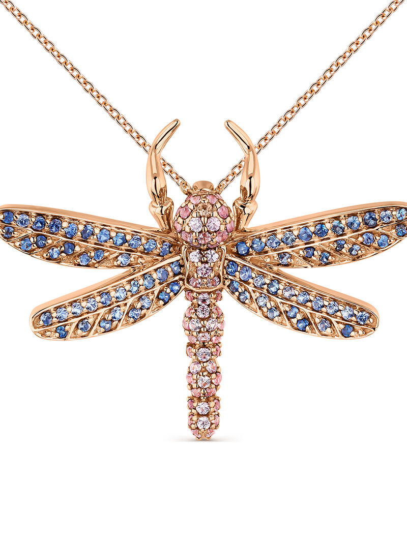 Colgante oro rosa zaf 0,71ct zaf morado 0,60ct makech image number 0