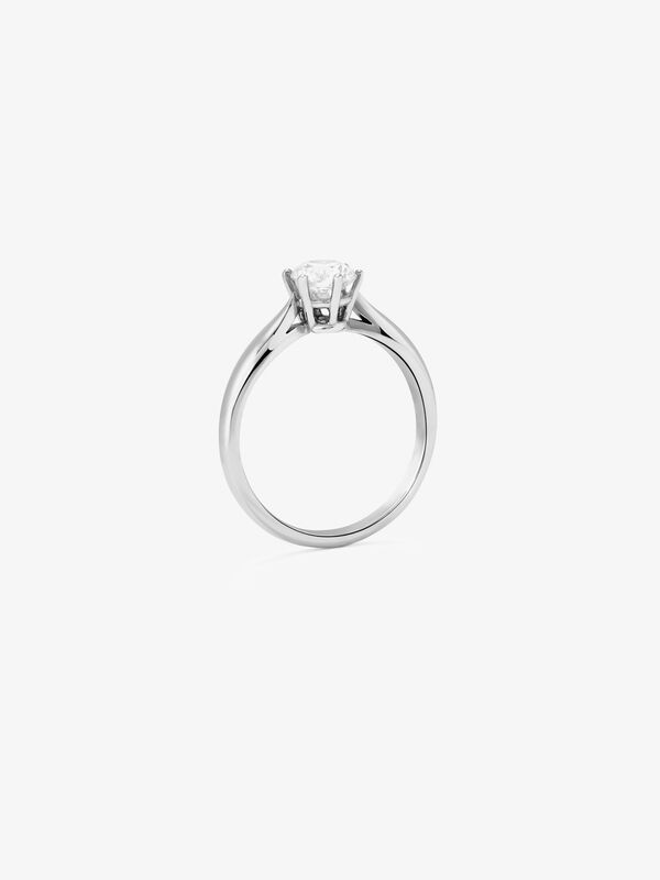 Anillo de Compromiso de Oro blanco con diamante, SL3006-00D070/DVVS2_V