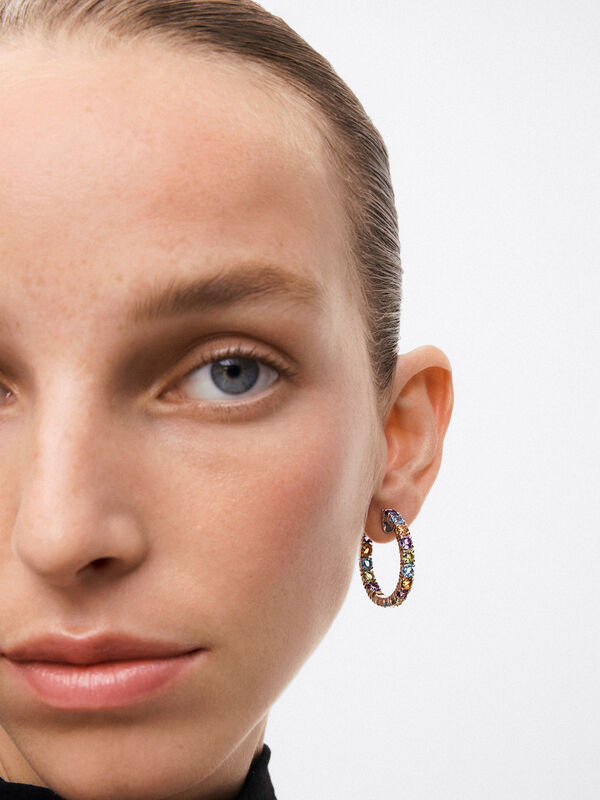 Pop Art earrings, PE22031-AGMULT_V