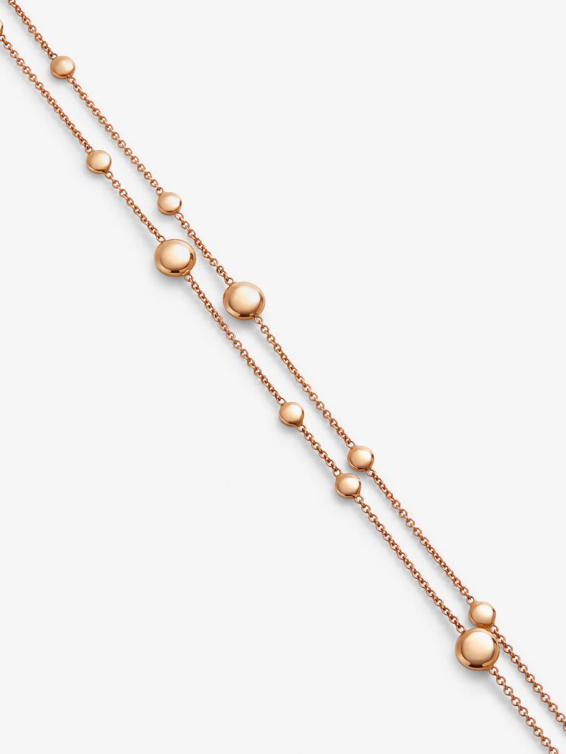 18K rose gold necklace image number 2