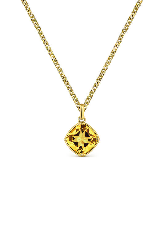 Colgante de oro amarillo de 18kt con piedra citrino amarillo de 2,67cts, PT18032-OACI_V