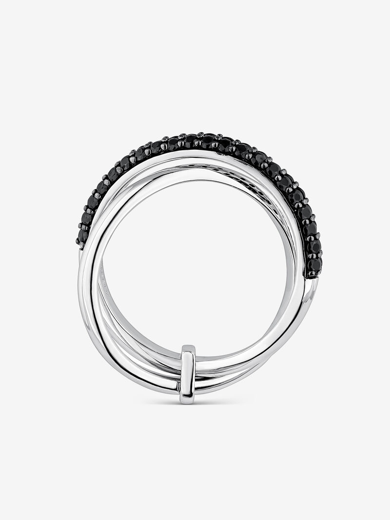 Silver ring with spinels image number 2