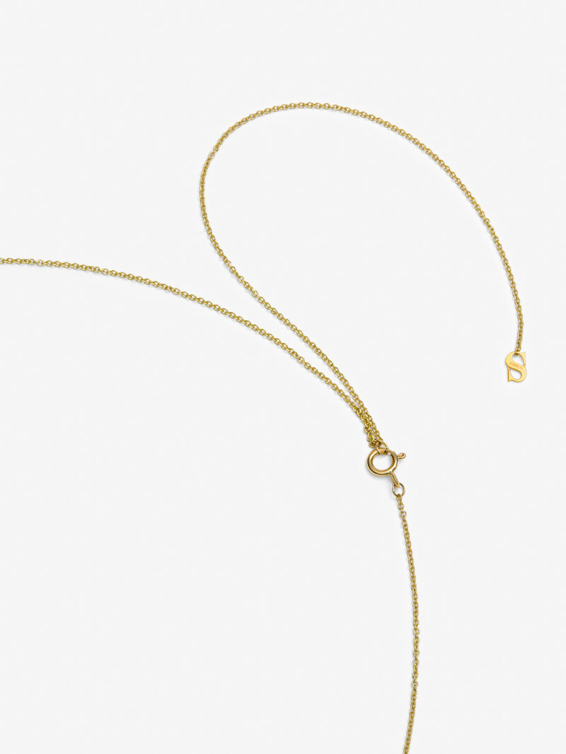 Maple Leaf 18K Yellow Gold Pendant with Diamonds image number 2