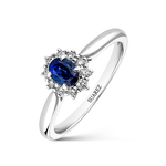 Big Three ring 0,35 carats sapphire, SO15029-Z/A887_V