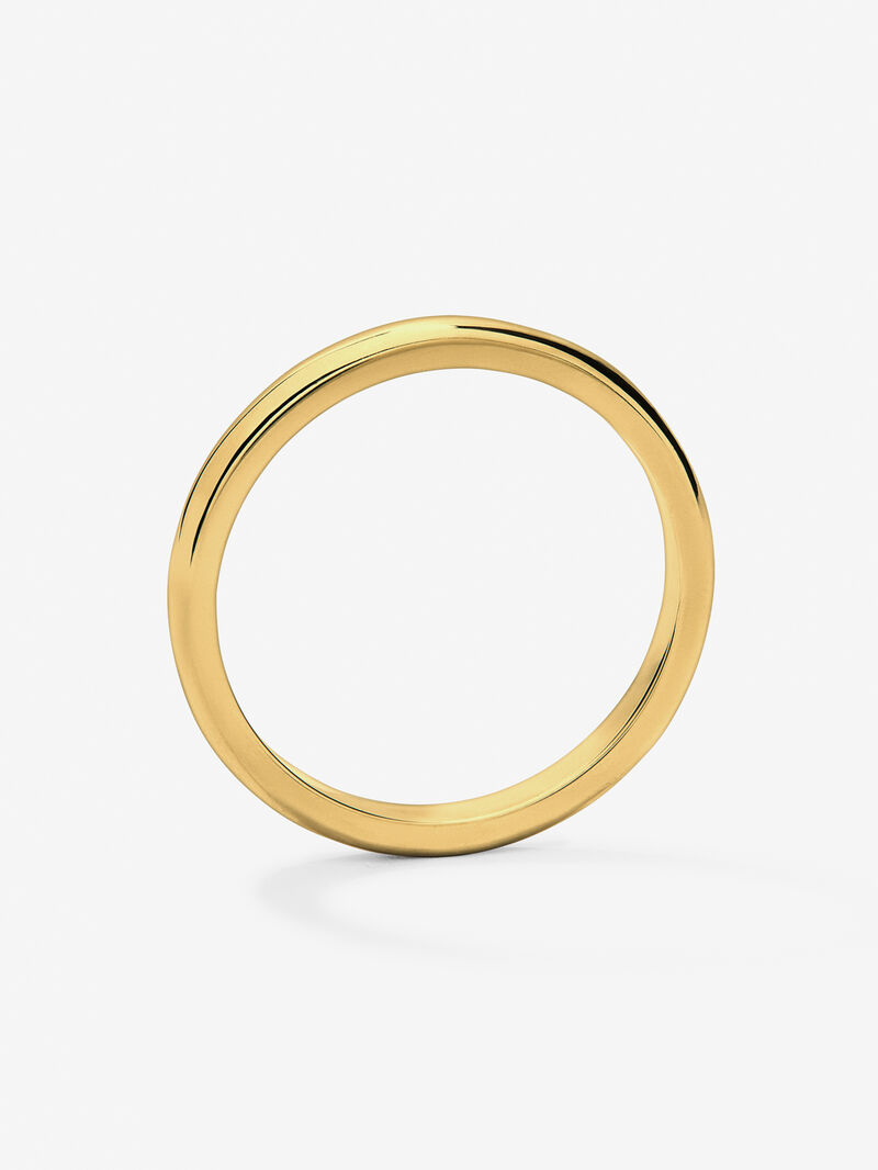 18K yellow gold wedding ring image number 4
