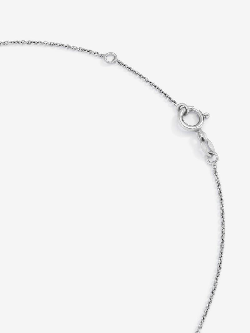 18K white gold pendant chain with amethyst image number 4