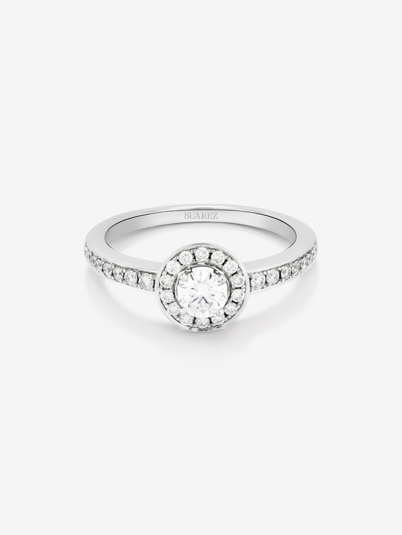 18K White Gold Commitment Ring with Orla de Diamonds image number 1