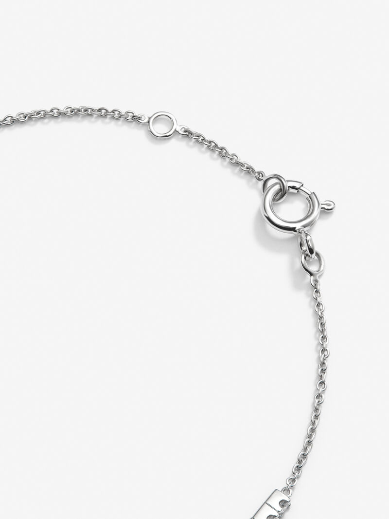 18K White Gold Diamond Chain Bracelet image number 6