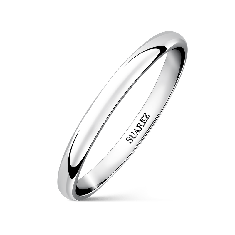 Alianza de boda oro blanco, AL8018-OB_V