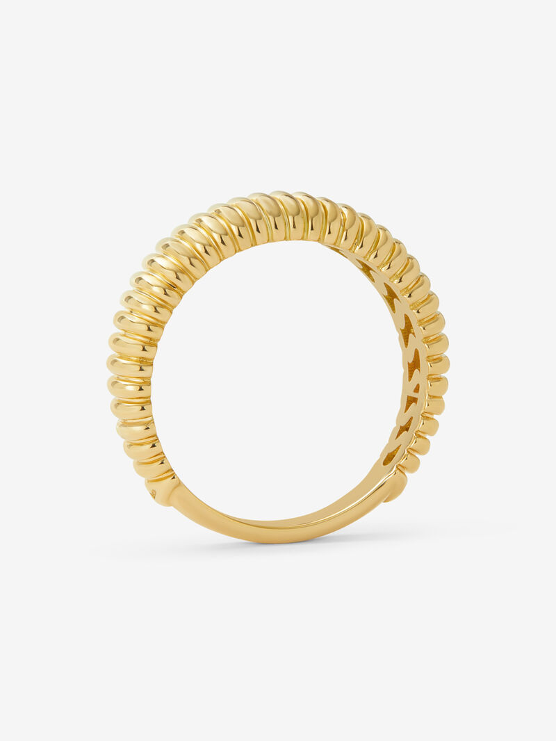 18K Yellow Gold Fluted Ring image number 4