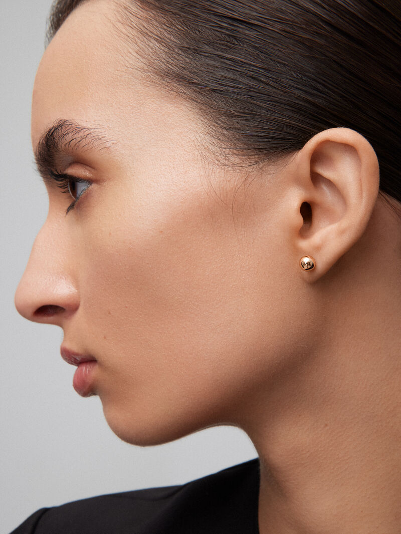 18K yellow gold earrings image number 3