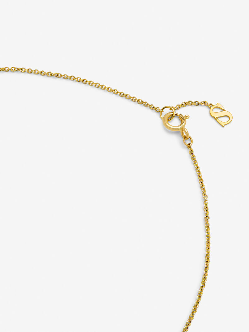 18K yellow gold pendant with 18 brilliant-cut diamonds with a total of 0.25 cts image number 4