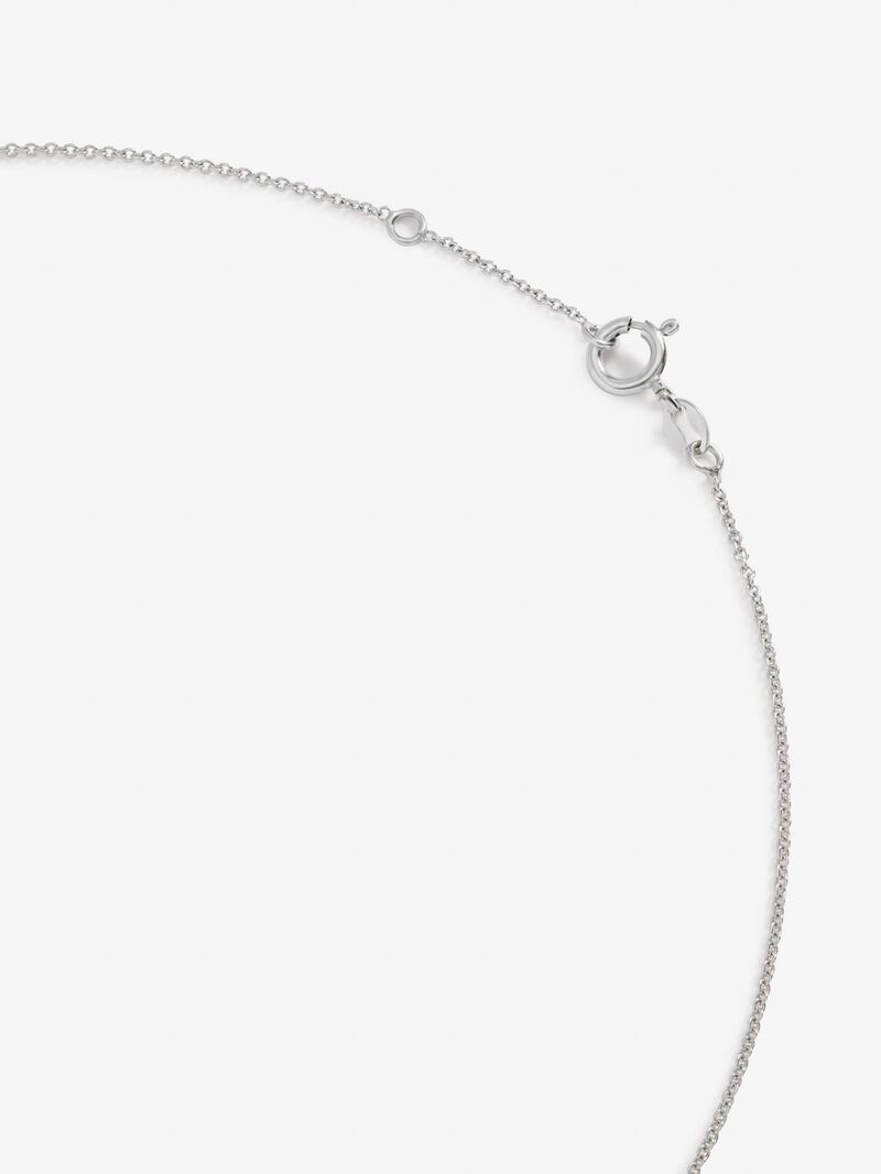 18K white gold pendant with pearl akoya and 0.1 cts diamonds image number 3