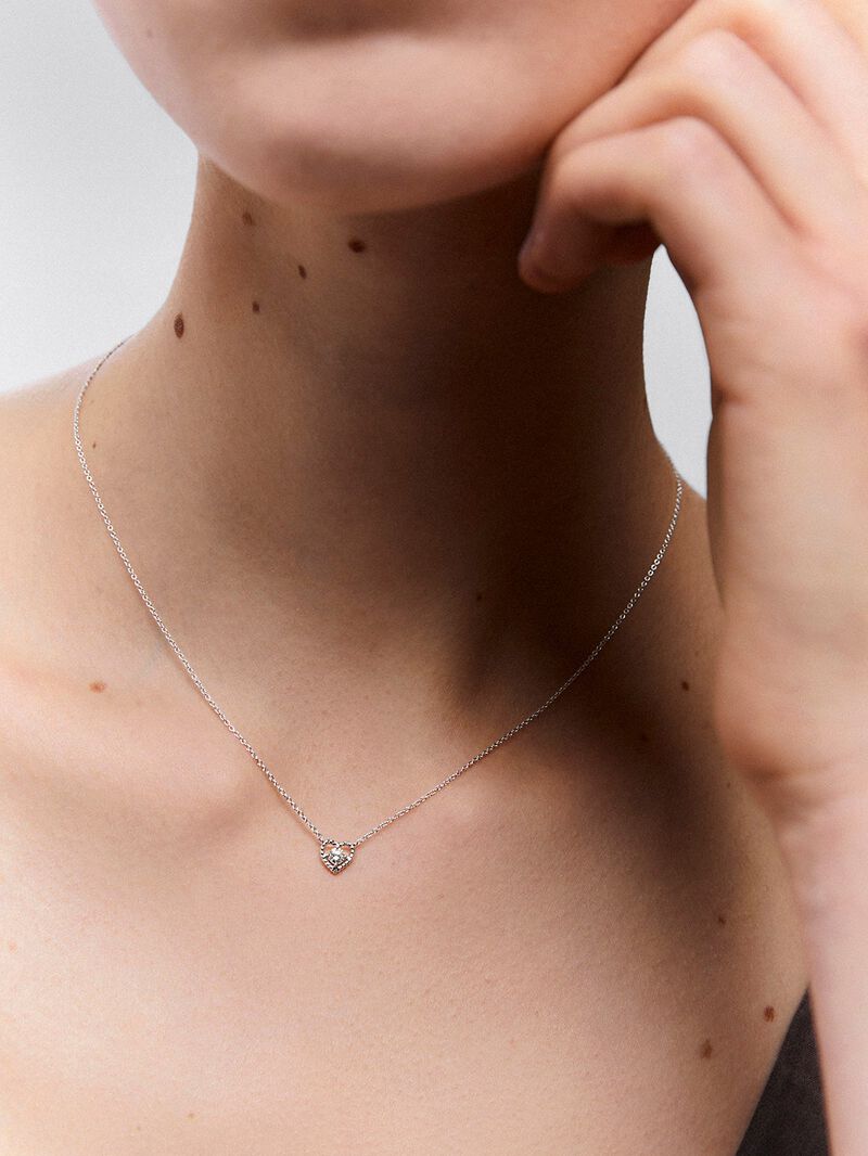 White gold grace pendant with diamond image number 3