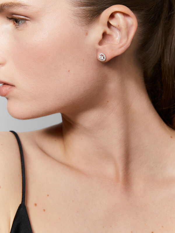Pendientes de Grace de Oro blanco con diamante, PE7031-IGD025/EVVS1_V