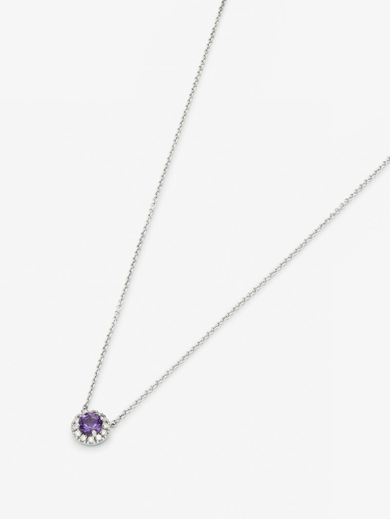 18K white gold pendant with 0.44 cts and 0.14 cts diamonds image number 2