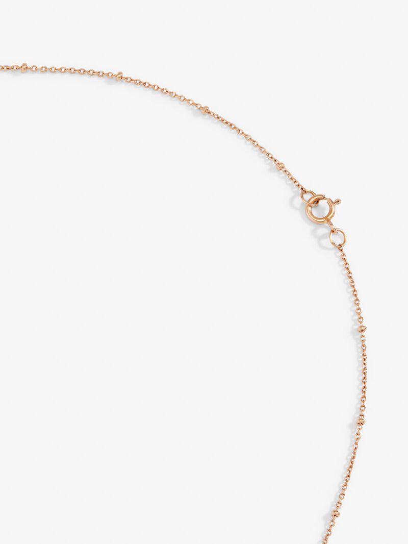 18kt Rose gold star pendant with diamonds image number 4
