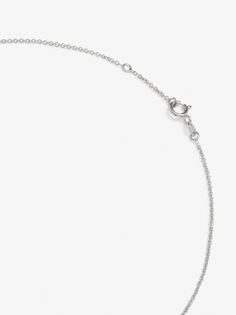 18K white gold pendant with a pear-cut vivid pink sapphire of 2.02 cts and 62 brilliant-cut diamonds with a total of 0.43 cts image number 4