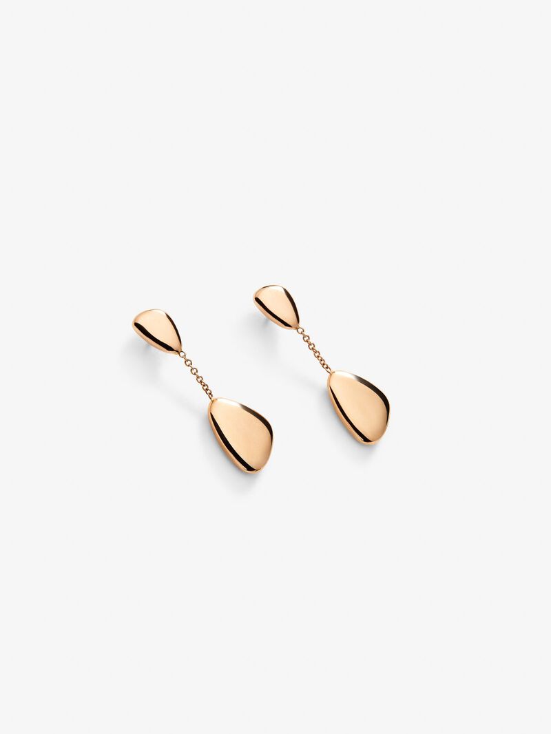 18K rose gold earrings with spheres image number 2