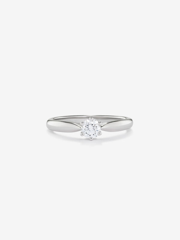 Anillo de Compromiso de Oro blanco con diamante, SL3006-00D030/FVVS2_V