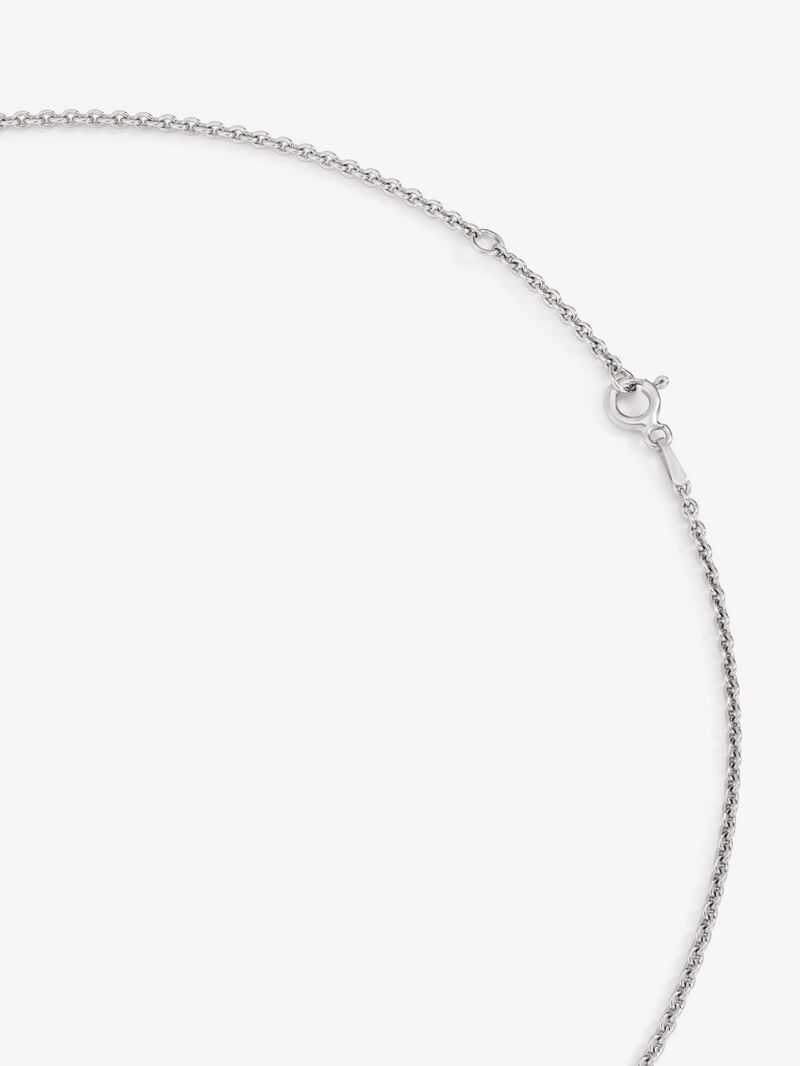 Cooling 925 silver chain with topaz. image number 4
