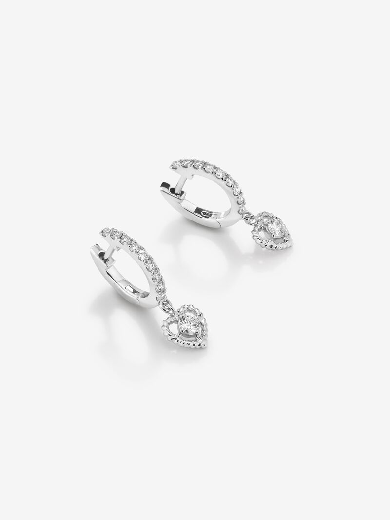 White gold grace pendant with diamond. image number 2