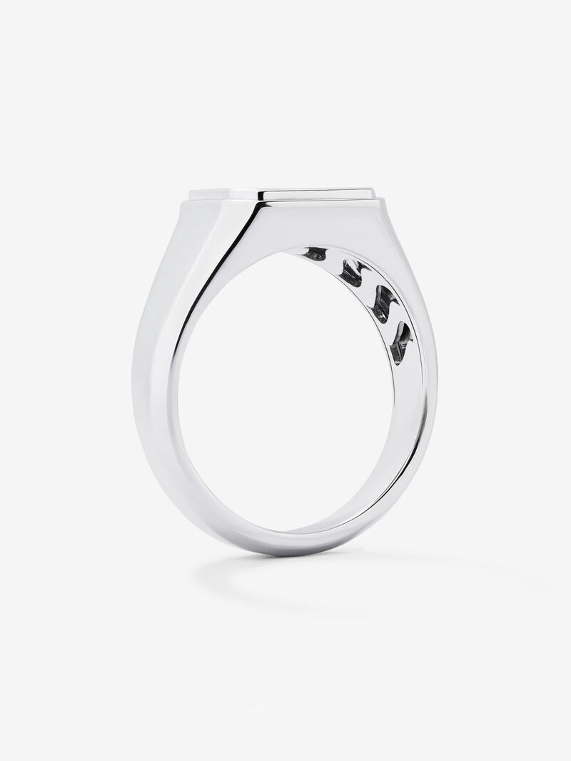 925 silver medium signet ring image number 6