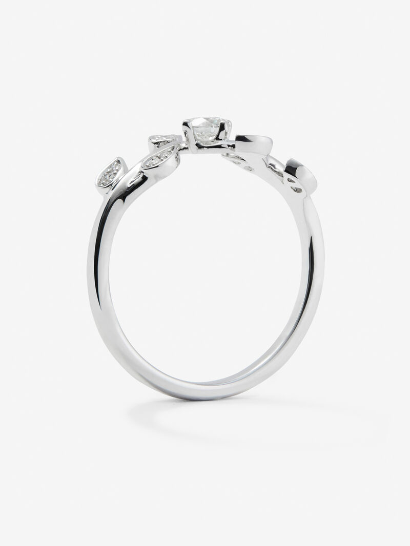 18K white gold ring with 13 brilliant-cut diamonds with a total of 0.19 cts image number 4