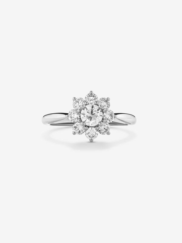 Anillo de Compromiso de Oro blanco con diamante, SL15001-00D040/HVVS2_V