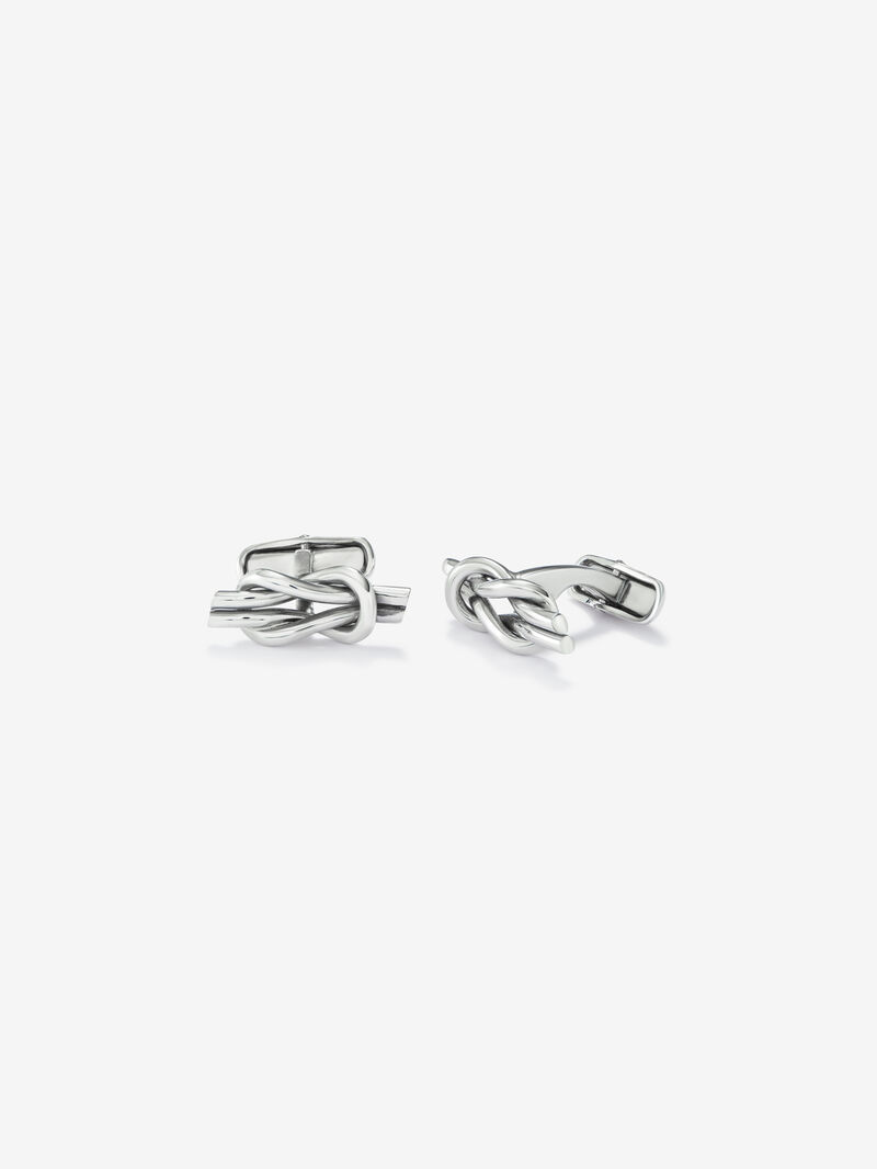925 silver cufflinks with knot image number 0