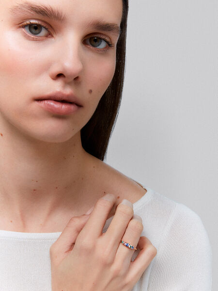 Anillo de Frida de Oro rosa con zafiro, SO21103-ORZRZ_V