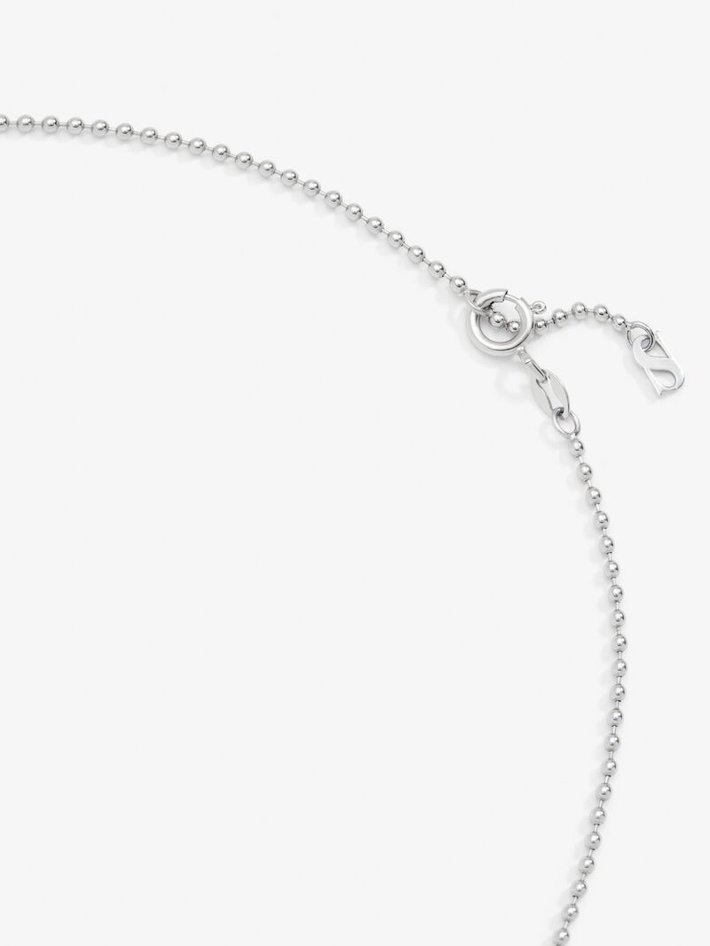 18K white gold pendant with 8 brilliant-cut blue sapphires with a total of 1.35 cts and 21 brilliant-cut diamonds with a total of 1.25 cts image number 2