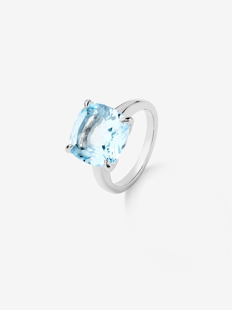 925 Silver Ring with Topaz image number 1