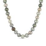 Collar de Perlas multicolor y oro blanco, MTESFC/22A010_V