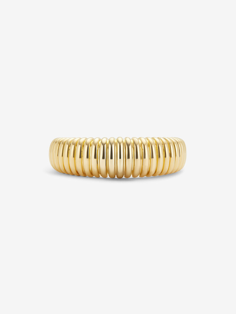 18K Yellow Gold Fluted Ring image number 2