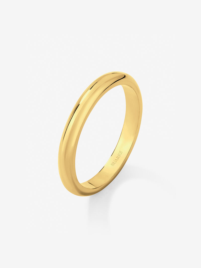 Alianza de boda de oro amarillo de 18K image number 0